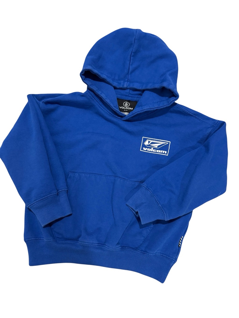 🛹Volcom Boys Blue Logo Casual Relaxed Fit Hoodie Sweatshirt | 6T